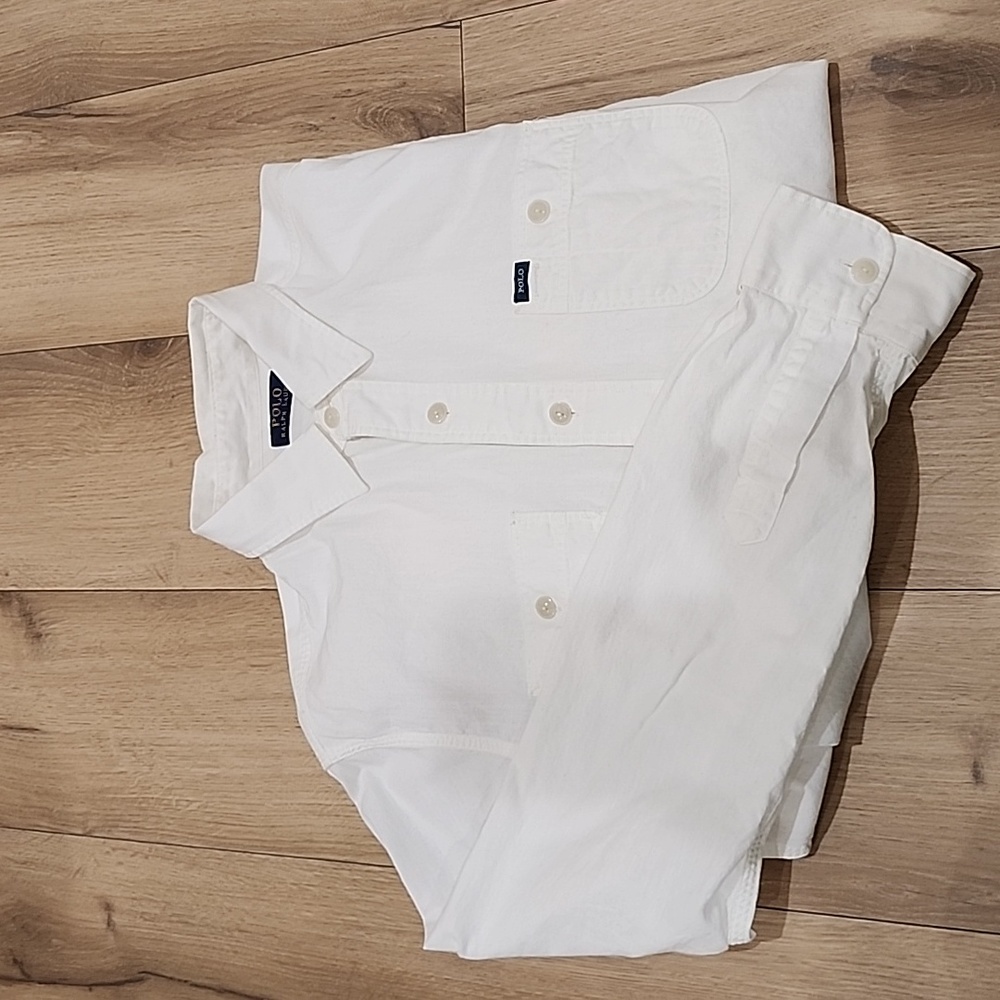 Polo white button down